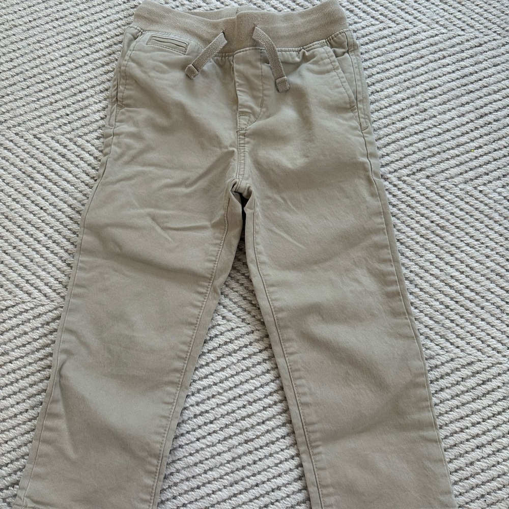 Gap Toddler Boys Elastic-Waist Khaki Pants Size 3T